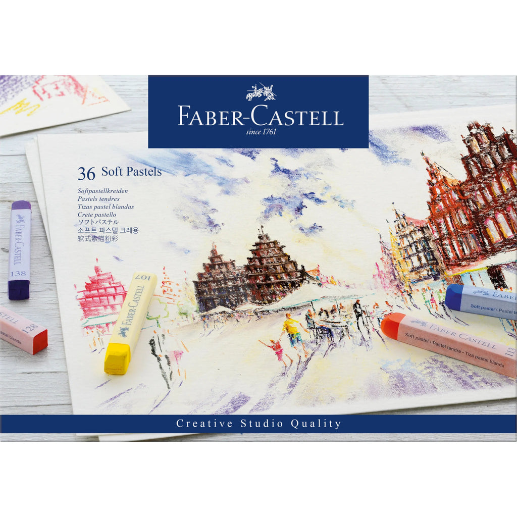 Faber-Castell Soft Pastels 36 Piece Art Supplies Faber-Castell [SK]   