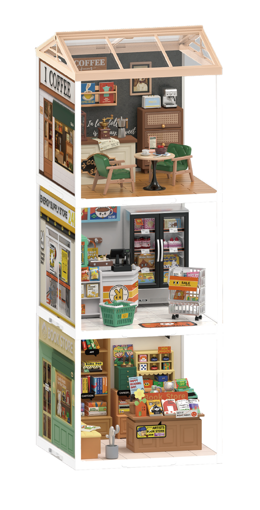 Rolife Super Creator: Fascinating Book Store Activities Hands Craft [SK]