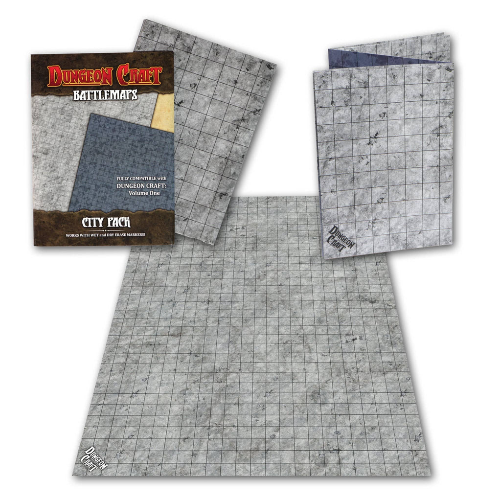 Dungeon Craft BattleMaps: City Game Accessory 1985 Games [SK]