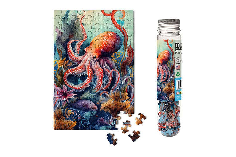 Micro Puzzles Octopus Marine Life Puzzles Micro Puzzles [SK]