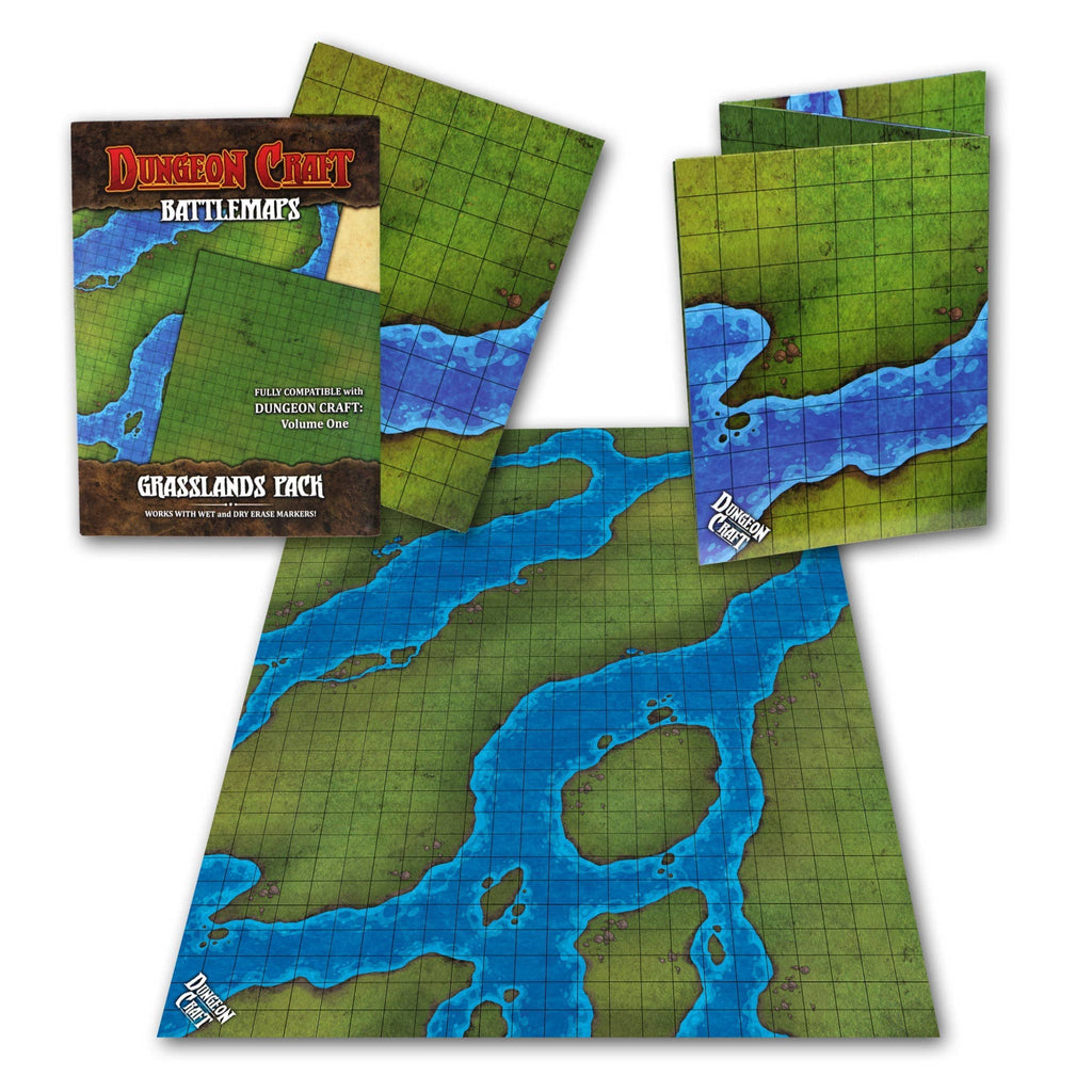 Dungeon Craft BattleMaps: Grasslands Game Accessory 1985 Games [SK]