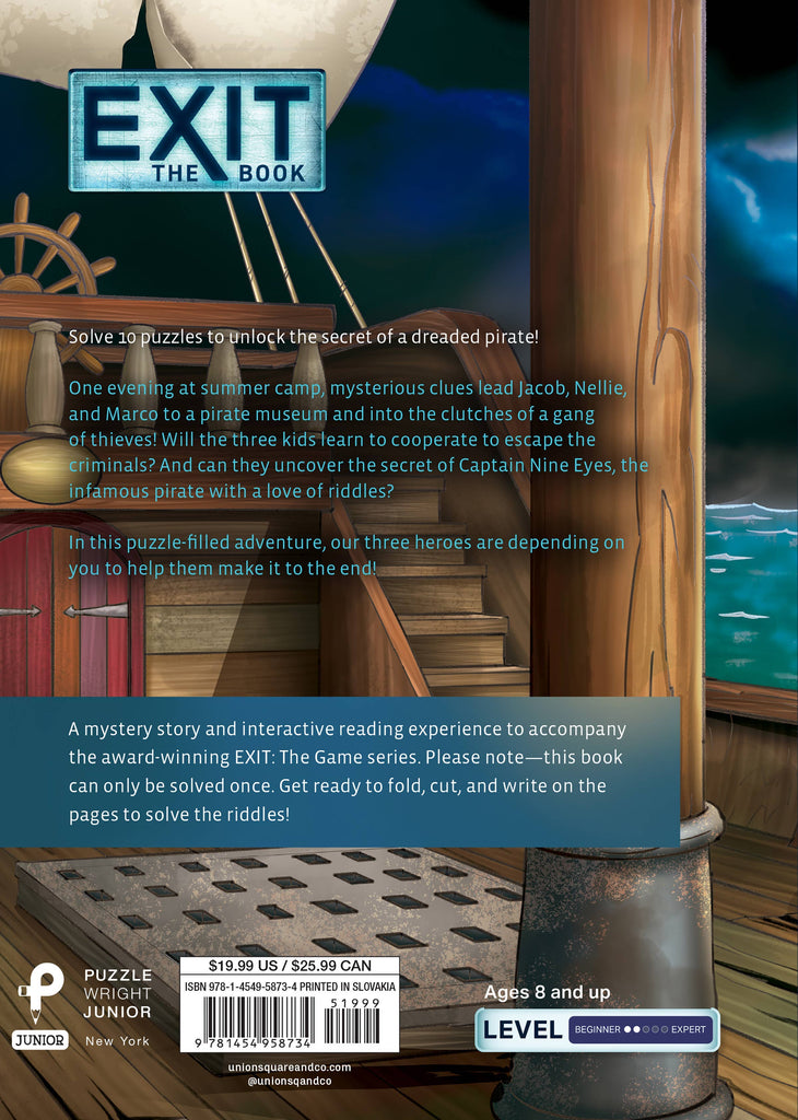 Exit: The Book - The Pirate's Secret: A Puzzle Adventure Activities Hachette Book Group [SK]
