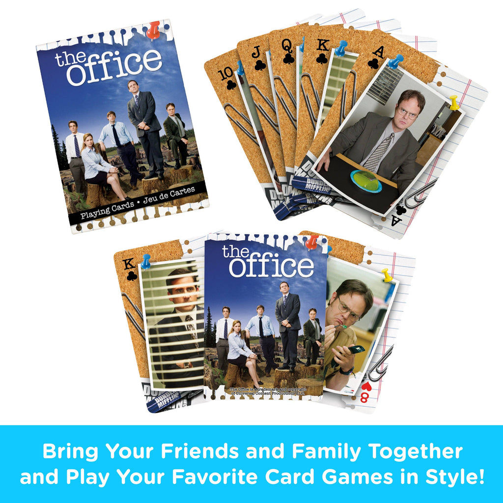 The Office Cast Playing Cards Traditional Games AQUARIUS, GAMAGO, ICUP, & ROCK SAWS by NMR Brands [SK]