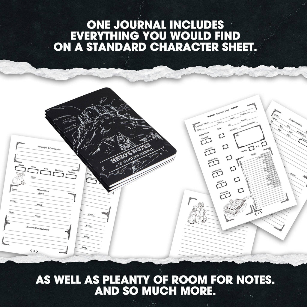 1985 Games Hero Journal Set Game Accessory 1985 Games [SK]