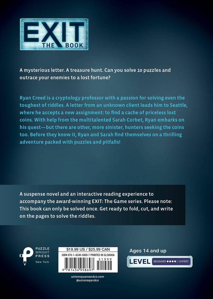 Exit: The Book - The Ryan Creed Case: A Puzzle Novel Activities Hachette Book Group [SK]