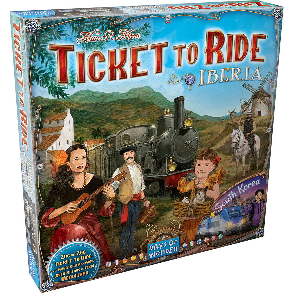 Ticket to Ride Iberia & South Korea Map 8 Board Games Days of Wonder [SK]   