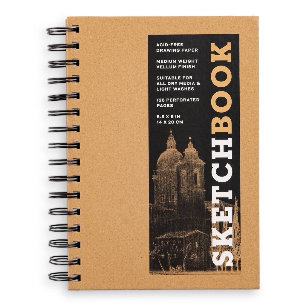 Small Sketchbook 5.5 x 8"- Spiral Hardcover (Kraft) Novelty Hachette Book Group [SK]