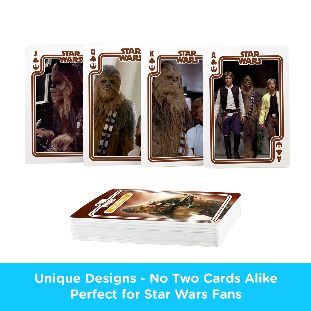 Star Wars Chewbacca Playing Cards Traditional Games AQUARIUS, GAMAGO, ICUP, & ROCK SAWS by NMR Brands [SK]   