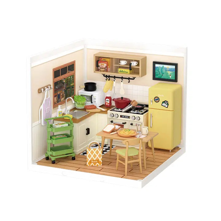 Rolife Miniature House Kit: Happy Meals Kitchen Activities Robotime [SK]