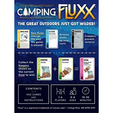 Camping Fluxx Card Games Looney Labs [SK]   