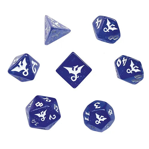 Black Oak Workshop RPG Dice Set Dice Sets & Singles Black Oak Workshop [SK] Glitter Dragon Indigore  