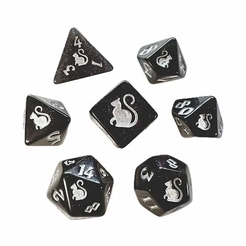 Black Oak Workshop RPG Dice Set Dice Sets & Singles Black Oak Workshop [SK] Kitty Clacks Sirius  
