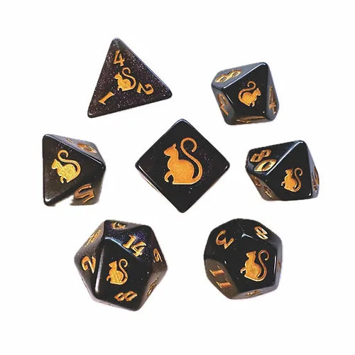 Black Oak Workshop RPG Dice Set Dice Sets & Singles Black Oak Workshop [SK] Kitty Clacks Mercedes  