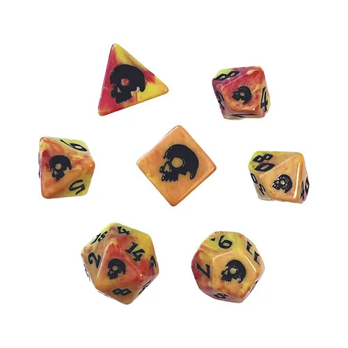 Black Oak Workshop RPG Dice Set Dice Sets & Singles Black Oak Workshop [SK] Black Death Cinderskull  