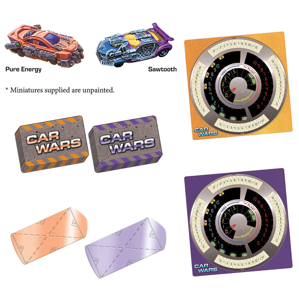 Car Wars Two-Player Starter Set - Orange/Purple Board Games Steve Jackson Games [SK]