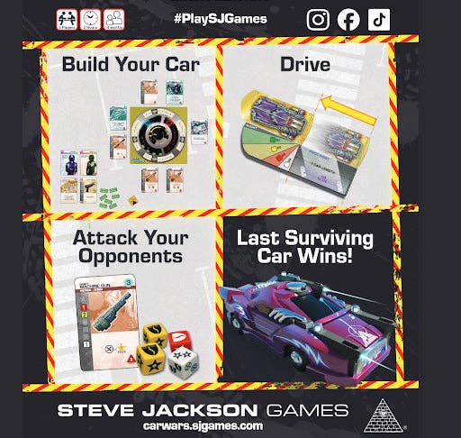 Car Wars Two-Player Starter Set - Orange/Purple Board Games Steve Jackson Games [SK]