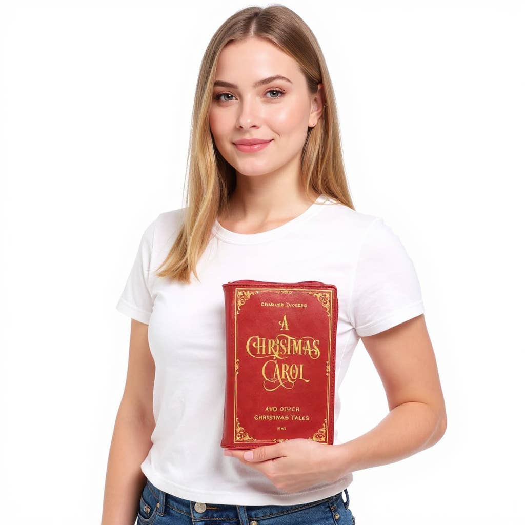 "A Christmas Carol" Book Clutch Bag Giftware COMECO INC [SK]
