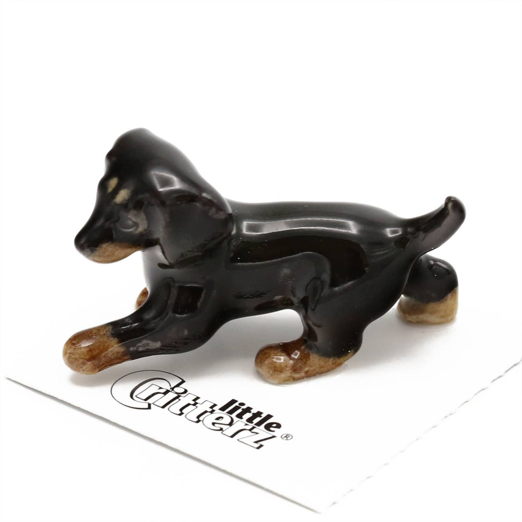 Little Critterz Caboose Dachshund Porcelain Miniature Giftware Little Critterz [SK]