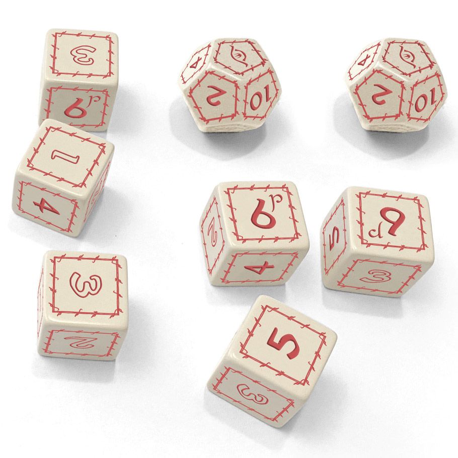 The One Ring Dice Set - White Dice Sets & Singles Free League Publishing [SK]   