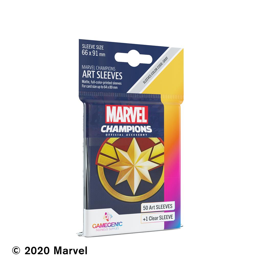 Marvel Art Sleeves Captain Marvel Card Supplies Gamegenic [SK]   