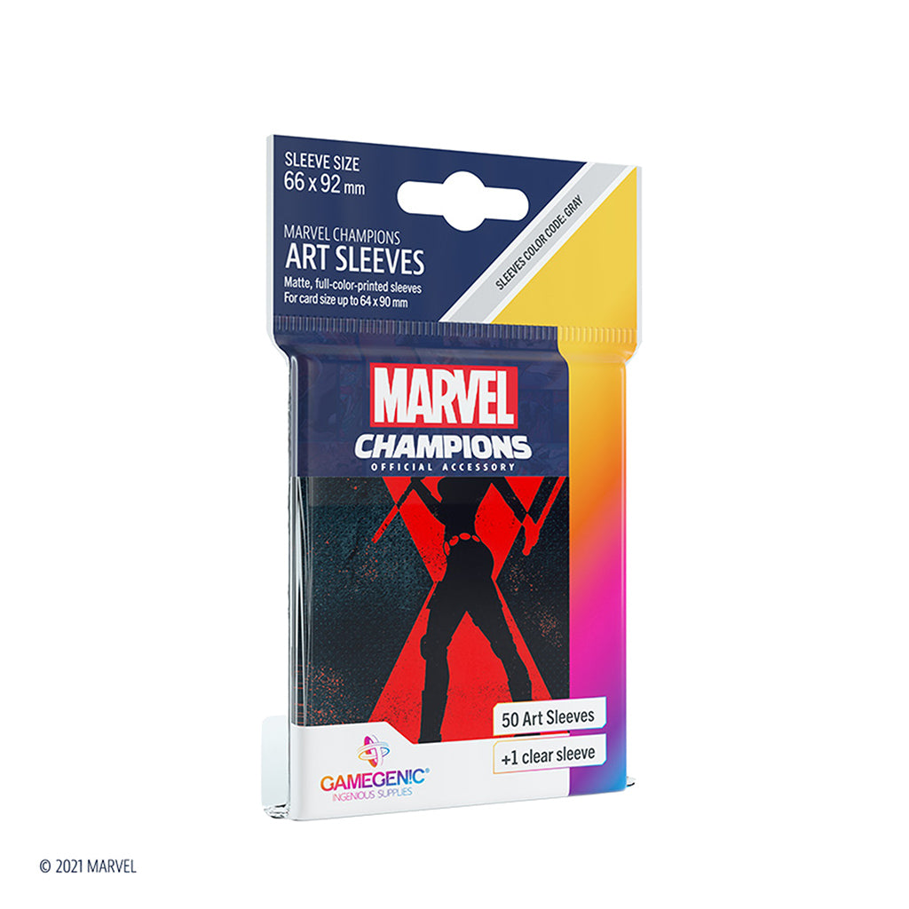 Marvel Art Sleeves Black Widow Card Supplies Gamegenic [SK]   