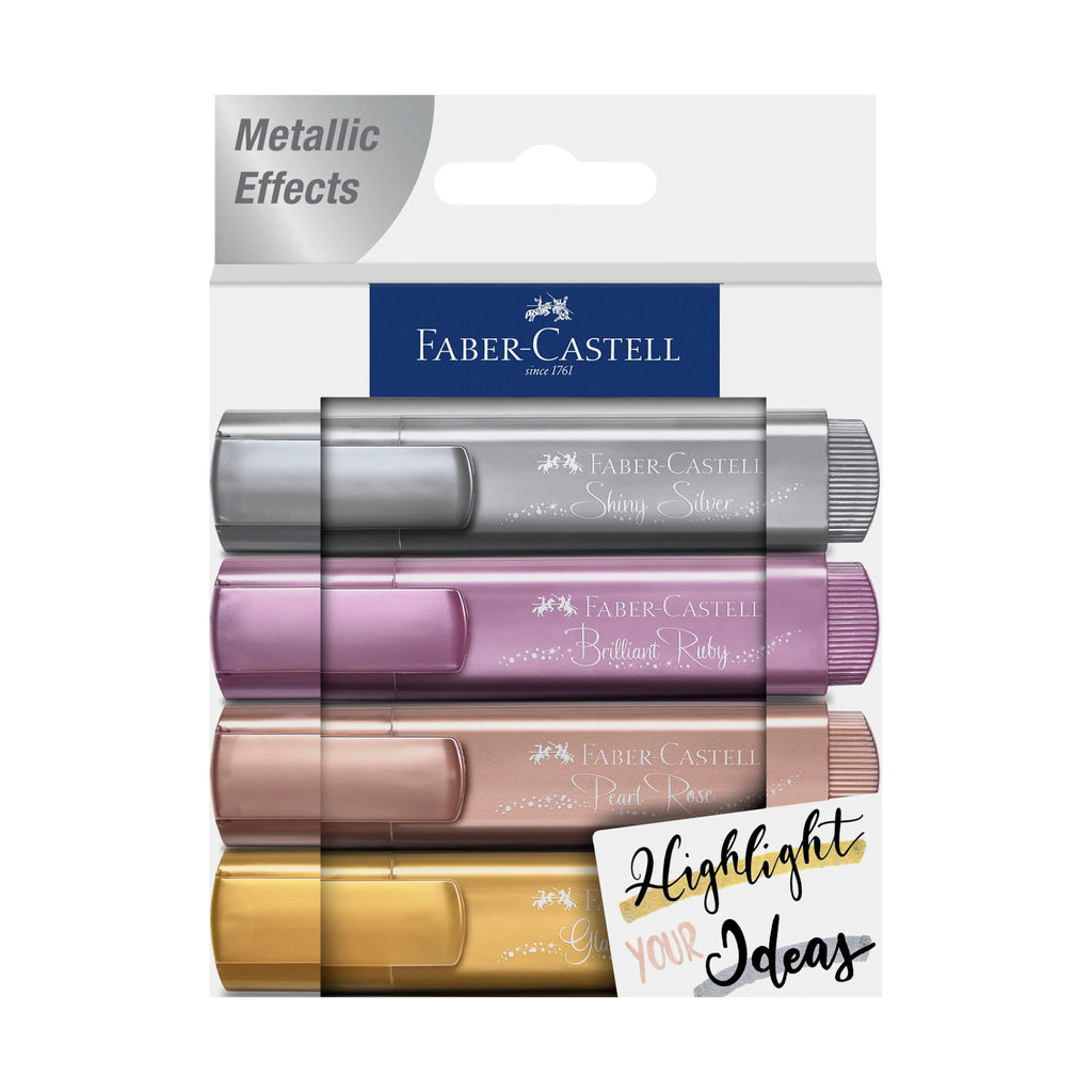 Faber-Castell Highlighters Metallic 4 Piece (1) Art Supplies Faber-Castell [SK]   