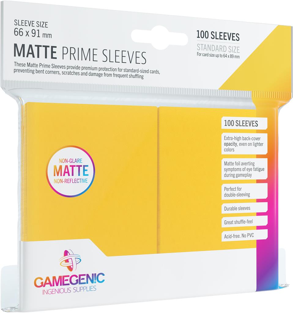 Gamegenic Matte Prime Sleeves Yellow Card Supplies Gamegenic [SK]   