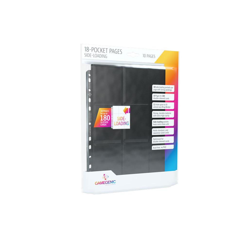 Gamegenic Sideloading 18 Pocket Pages Card Supplies Gamegenic [SK] Black  