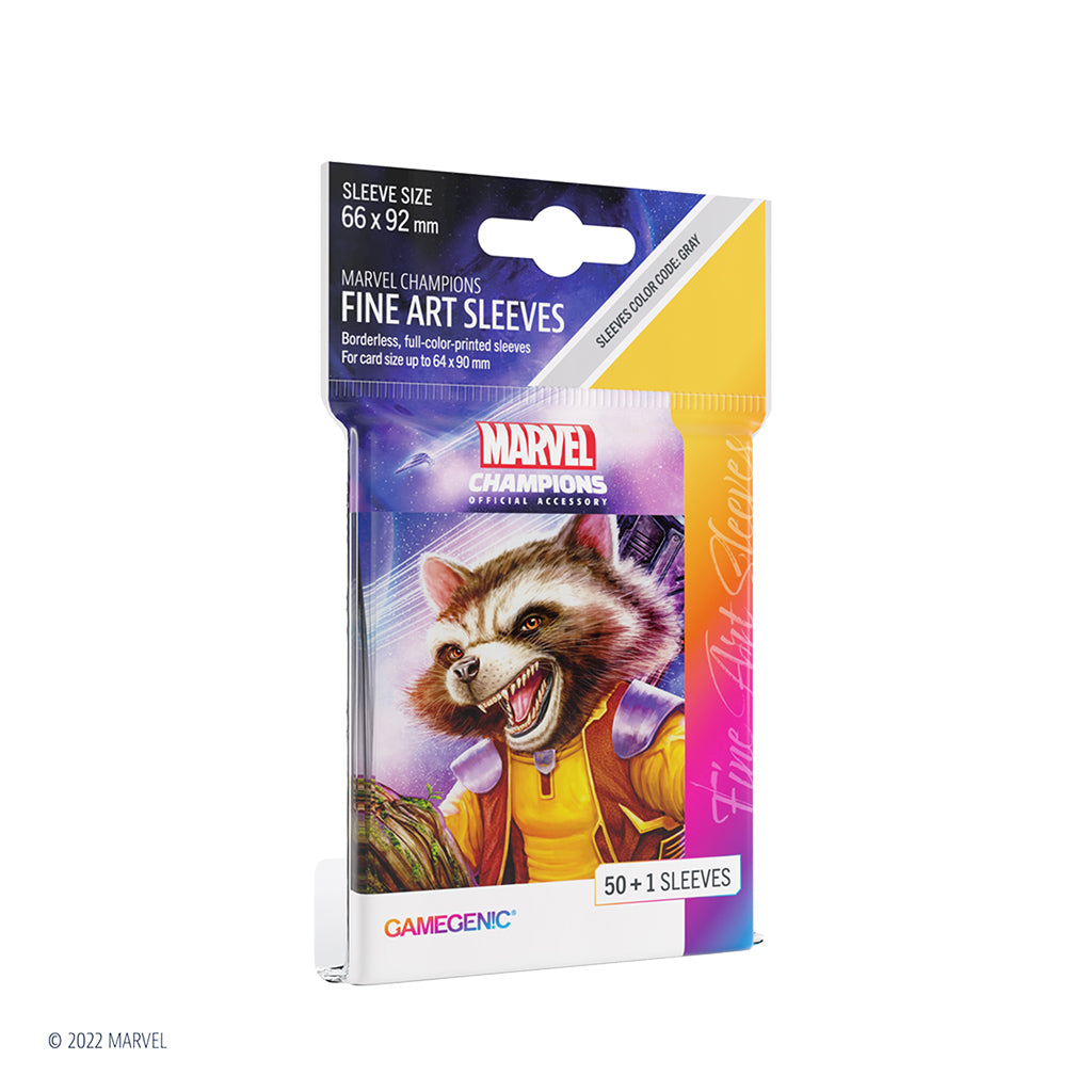 Marvel Art Sleeves Rocket Raccoon Card Supplies Gamegenic [SK]   
