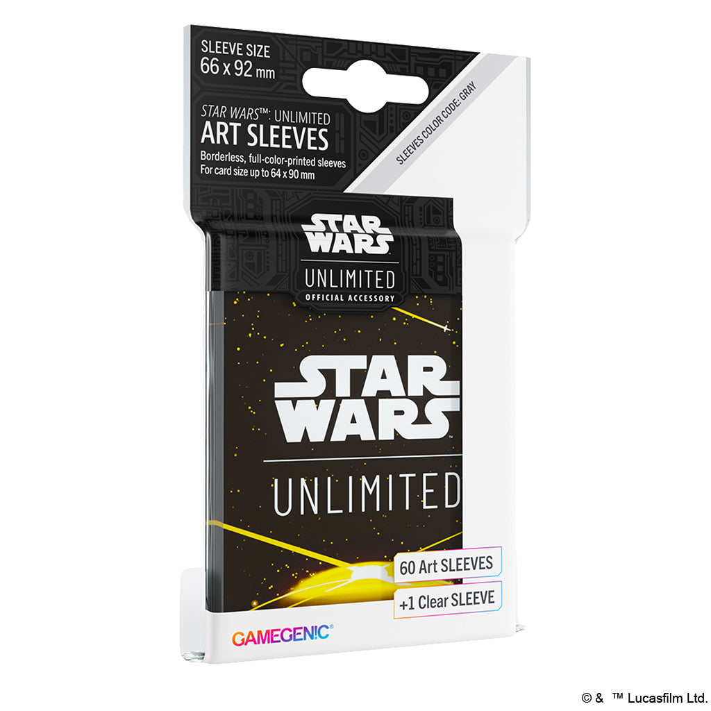 Gamegenic Star Wars Unlimited Art Sleeves - Card Back Yellow Card Supplies Gamegenic [SK]   