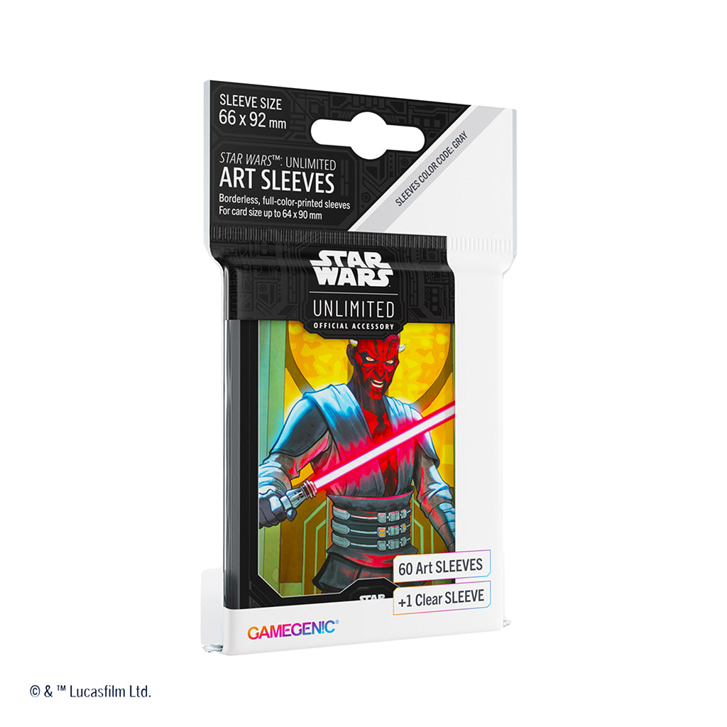 Gamegenic Star Wars Unlimited Art Sleeves - Darth Maul Card Supplies Gamegenic [SK]   