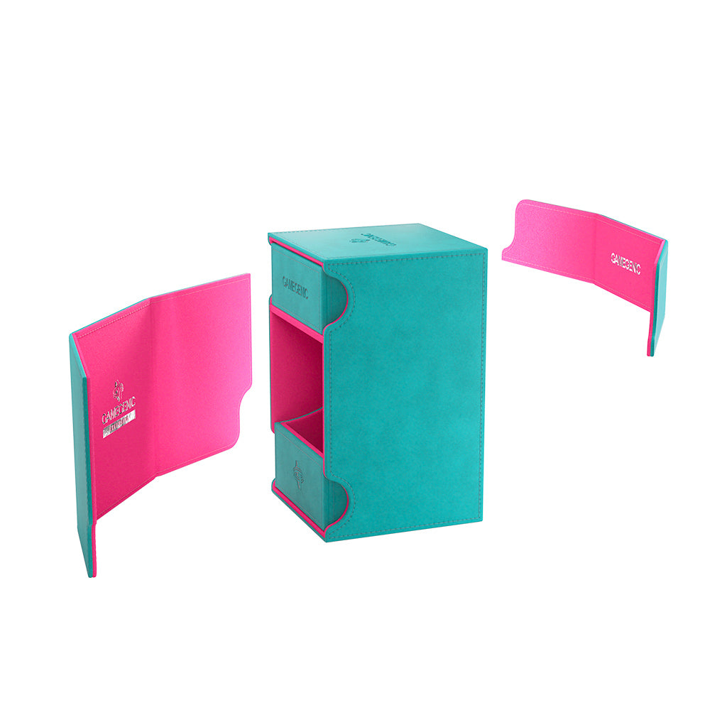 GameGenic Watchtower 100+ XL Convertible Teal/Pink Card Supplies Gamegenic [SK]