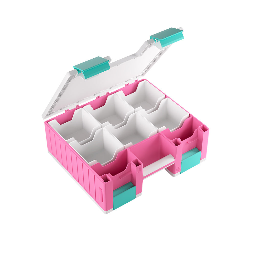 Gamegenic Game Castle Pink/White/Teal Card Supplies Gamegenic [SK]