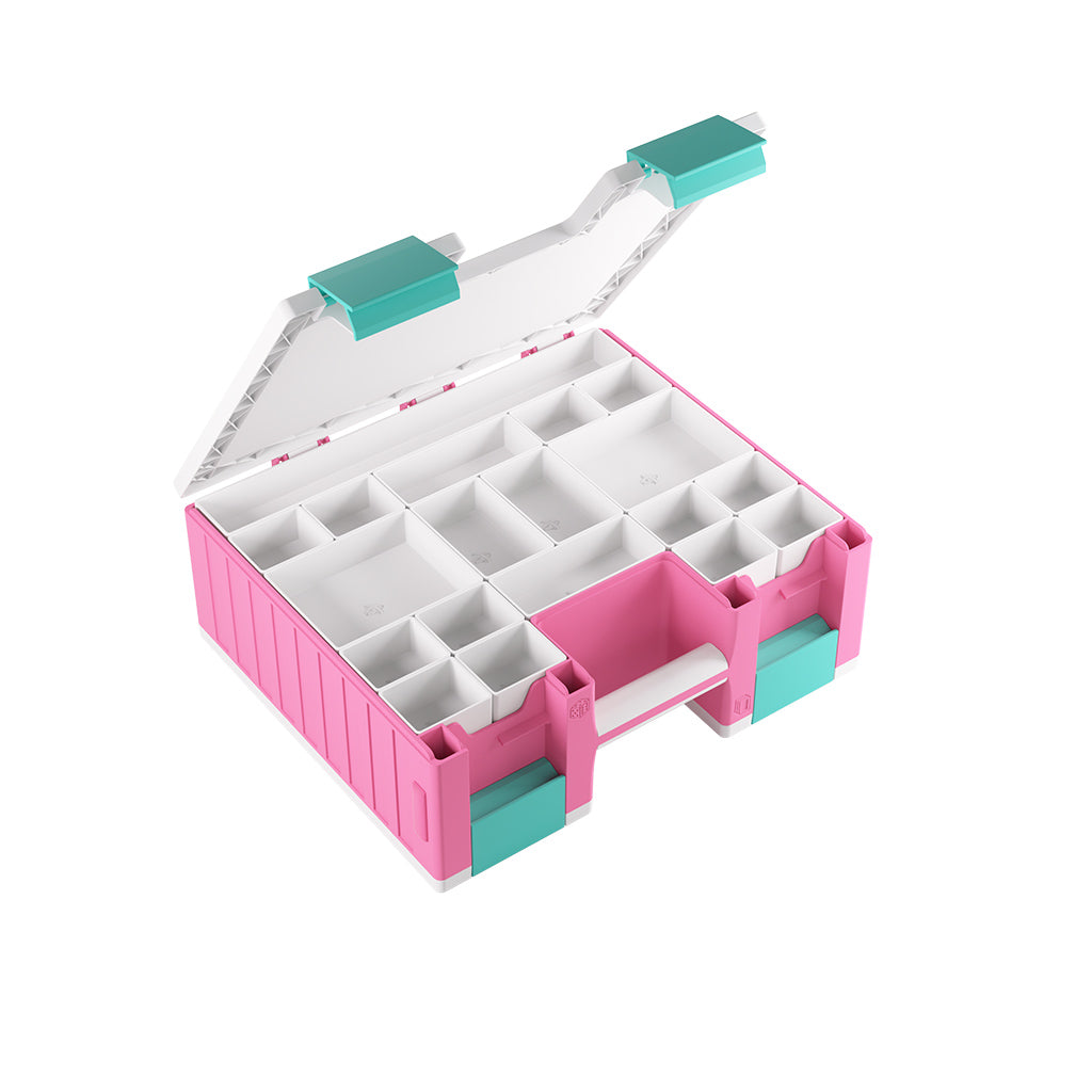 Gamegenic Game Castle Pink/White/Teal Card Supplies Gamegenic [SK]