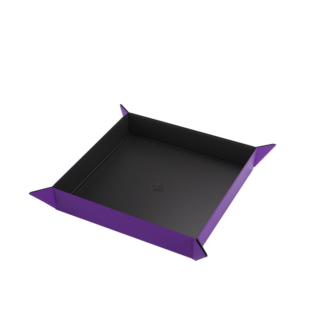 Gamegenic Square Dice Tray Game Accessory Gamegenic [SK] Black/Purple  