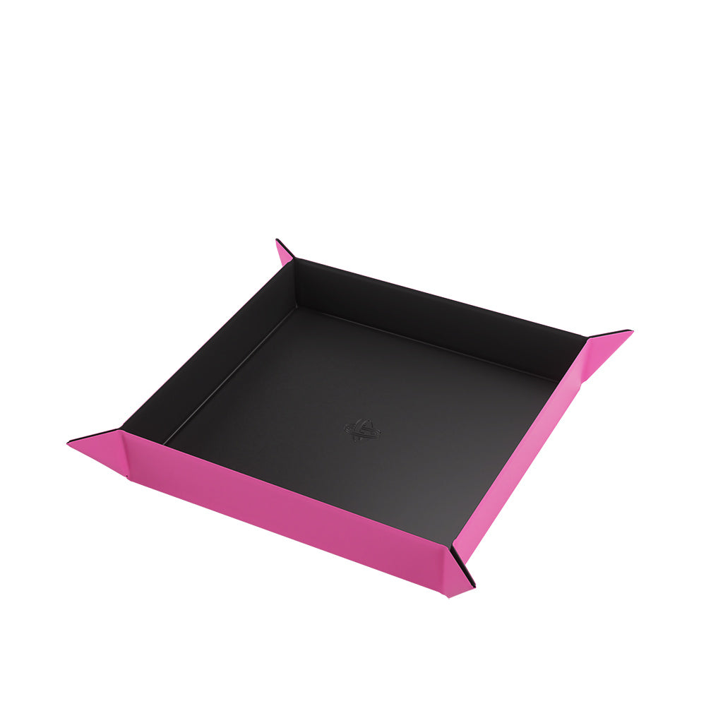 Gamegenic Square Dice Tray Game Accessory Gamegenic [SK] Black/Pink  