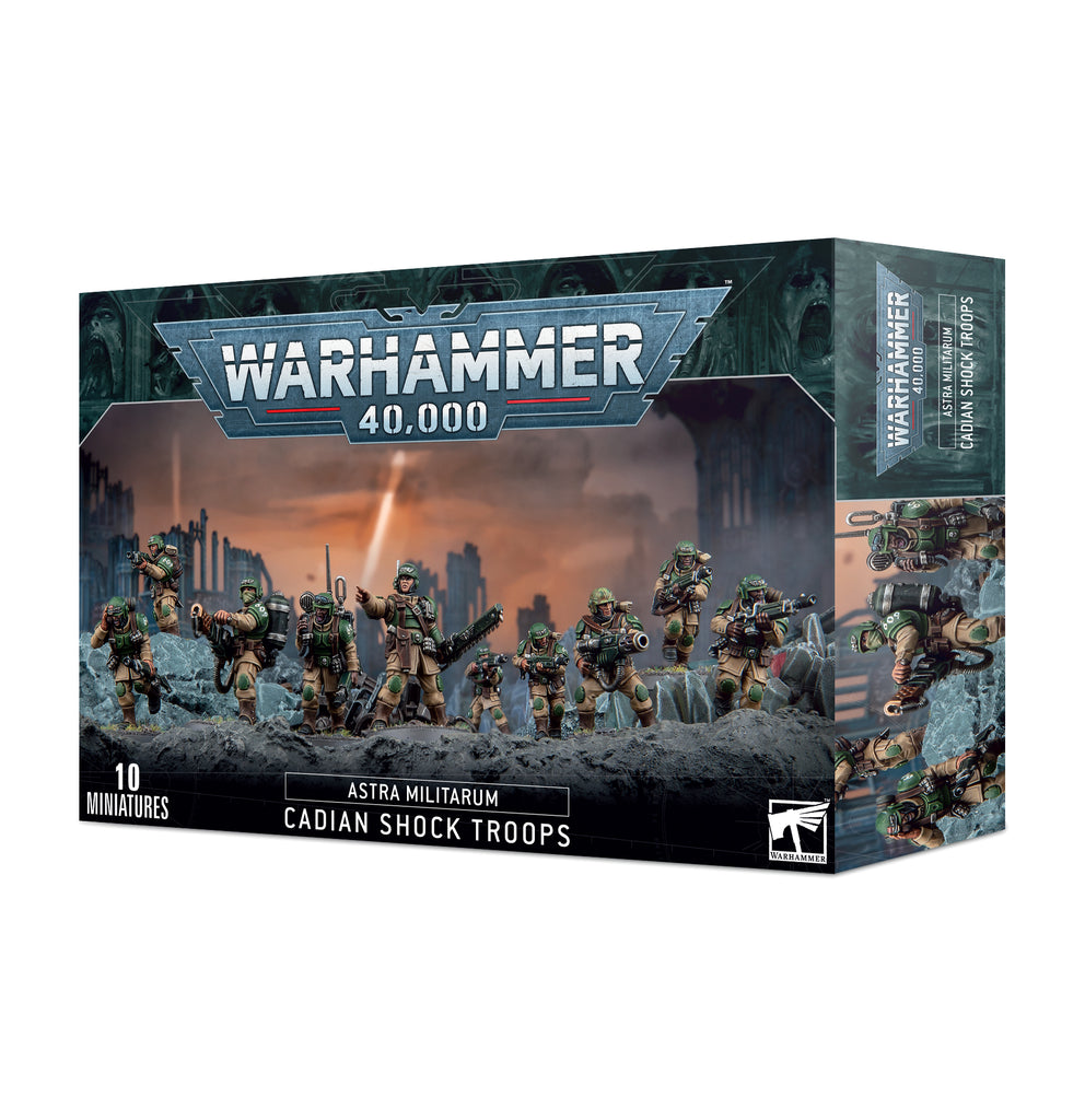 40K Astra Militarum Cadian Shock Troops Games Workshop Minis Games Workshop [SK]   
