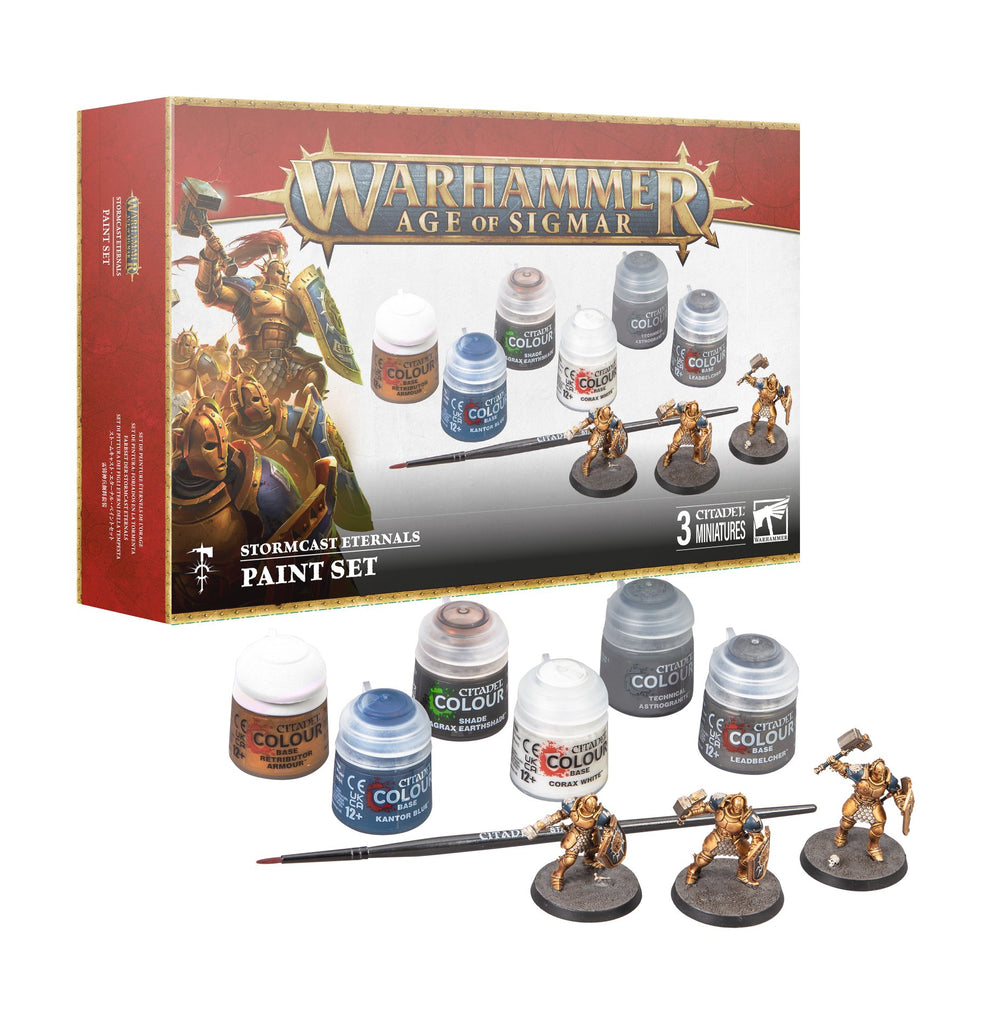 Age of Sigmar Stormcast Eternals & Paint Set Games Workshop Minis Games Workshop [SK]   