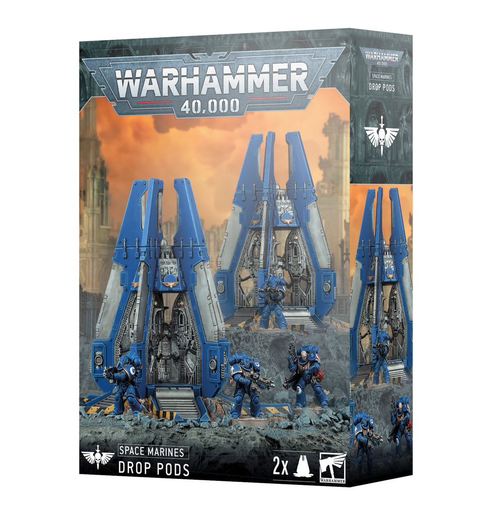 40K Space Marines Drop Pods Games Workshop Minis Games Workshop [SK]
