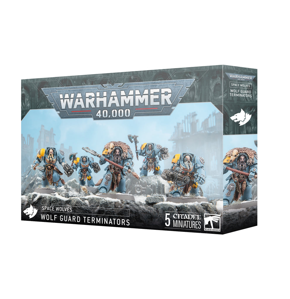 40K Space Wolves Wolf Guard Terminators Games Workshop Minis Games Workshop [SK]