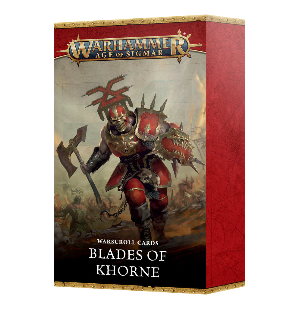 Age of Sigmar Warscroll Cards Blades of Khorne (4th Edition) Games Workshop Minis Games Workshop [SK]