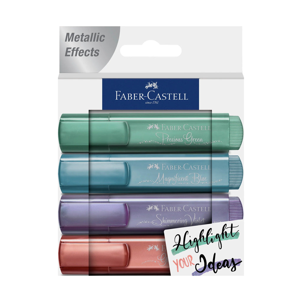 Faber-Castell Highlighters Metallic 4 Piece (2) Art Supplies Faber-Castell [SK]   