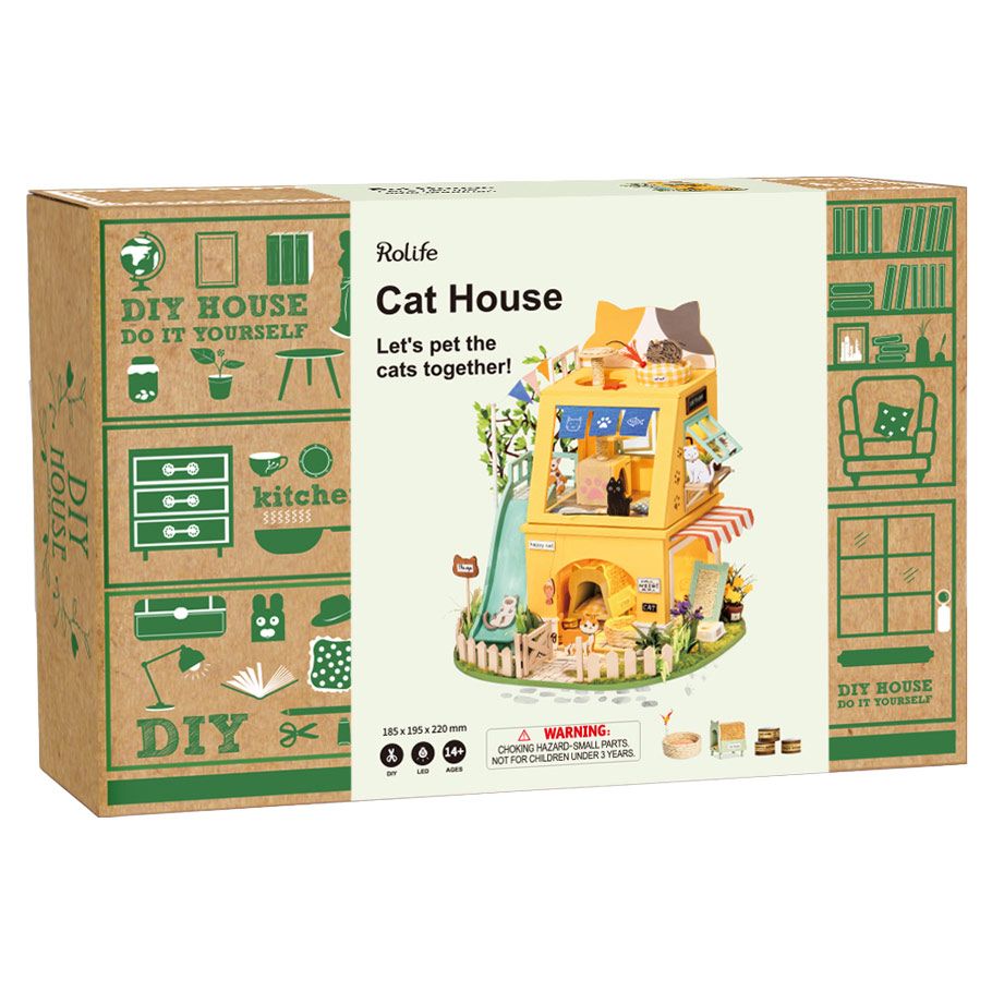 Rolife Cat House Activities Robotime [SK]   