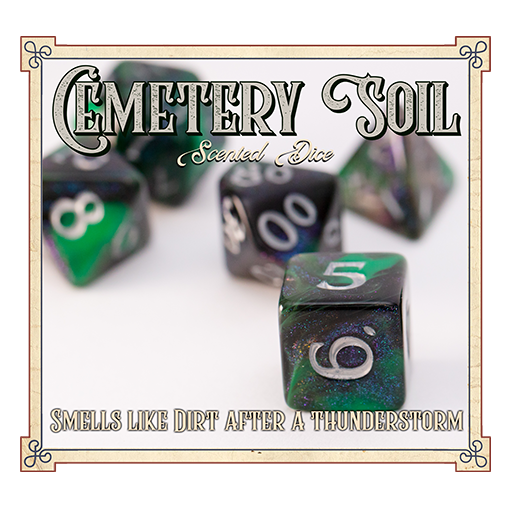 Cemetery Soil Scented RPG Dice Set Dice Sets & Singles Studio Woe [SK]