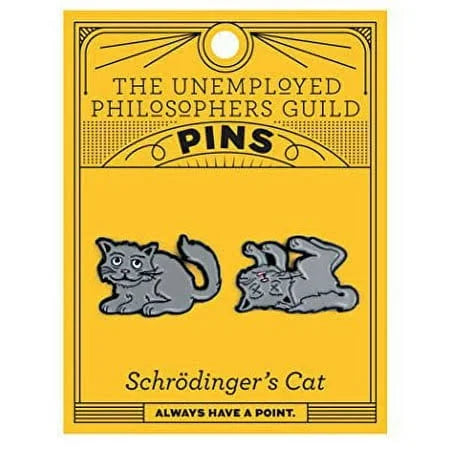 CLEARANCE Schrodinger's Cat Enamel Pin Set Accessories Unemployed Philosopher's Guild [SK]
