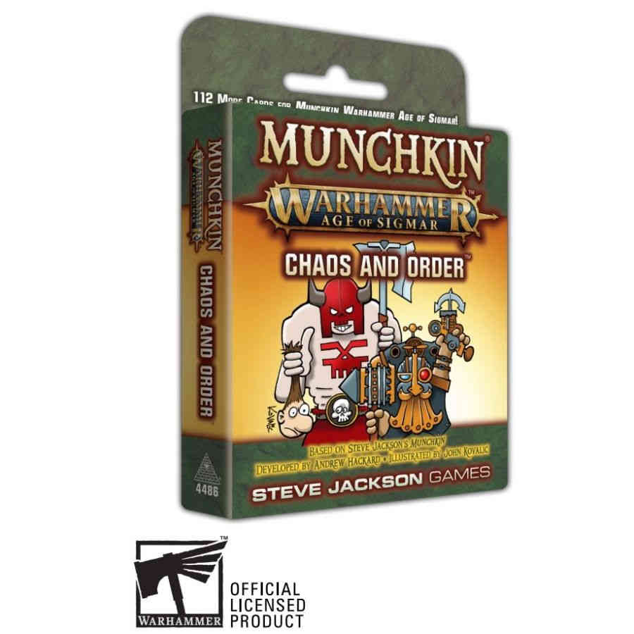 Munchkin Warhammer Age of Sigmar - Chaos & Order Expansion Card Games Steve Jackson Games [SK]