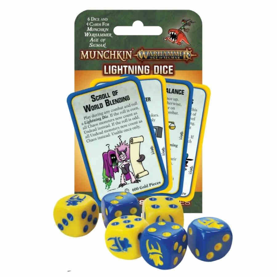 Munchkin Warhammer Age of Sigmar - Lightning Dice Card Games Steve Jackson Games [SK]