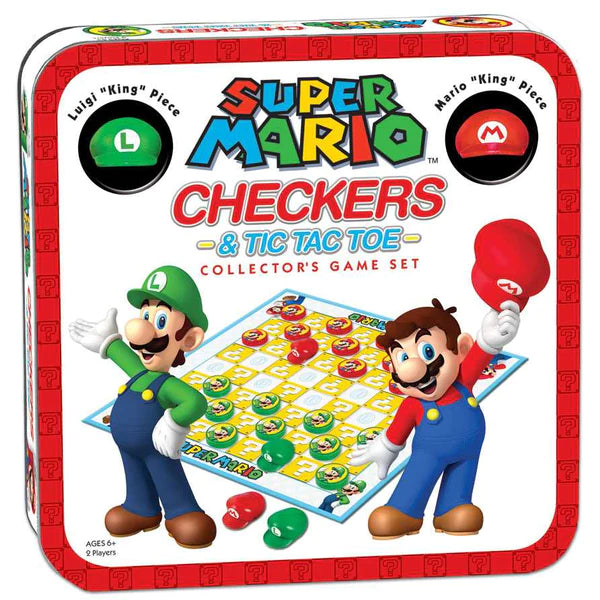 Super Mario Checkers & Tic Tac Toe Collectors Game Set Board Games The OP [SK]   