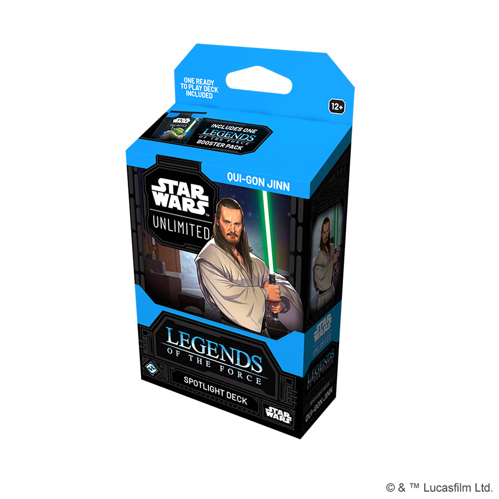 Star Wars Unlimited Legends of the Force Spotlight Deck TCGs Misc Fantasy Flight Games [SK] Qui-Gon Jinn