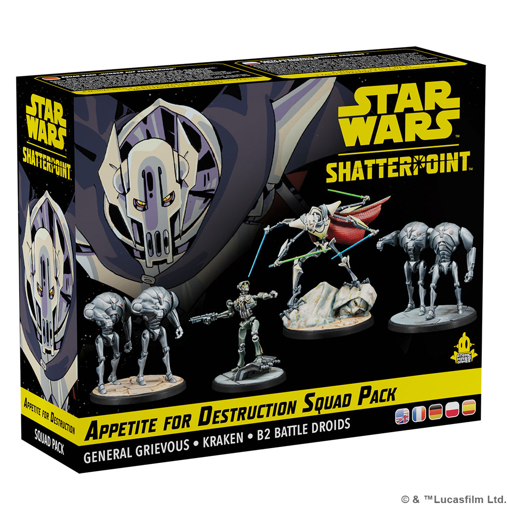 Star Wars Shatterpoint Appetite for Destruction Squad Pack Star Wars Minis Atomic Mass Games [SK]   